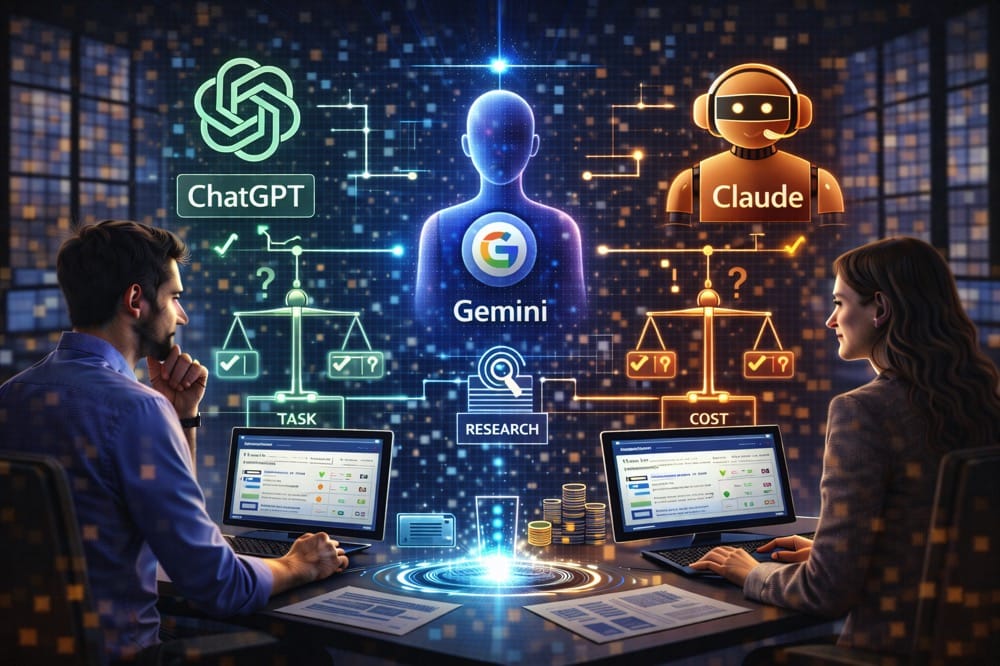 ChatGPT, Gemini oder Claude: Welches KI-Tool passt zu Ihrem Unternehmen?